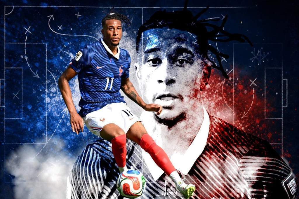 Michael Olise sous le maillot de l'équipe de France lors de la Coupe du monde 2026