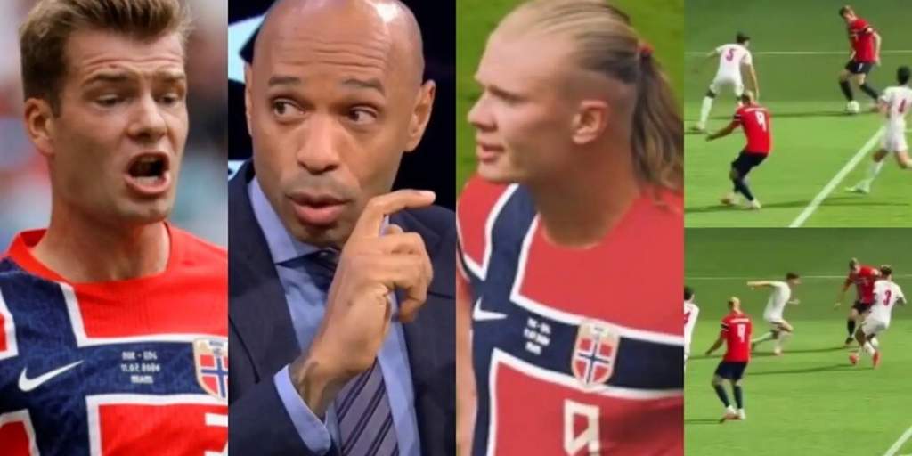 Alexander Sorloth et Erling Haaland dépités lors du match Norvège contre Angleterre au Mondial 2026