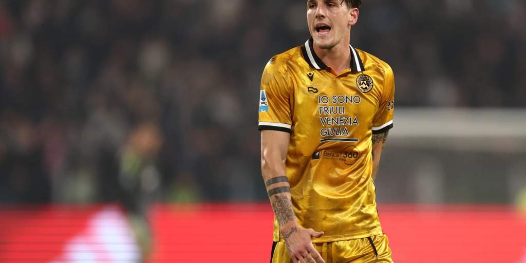 Nicolò Zaniolo sous le maillot de l'Udinese lors d'un match de Serie A